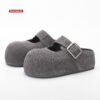 2026 Women Birkenstock Clogs Suede | Chic Lift Buckle
