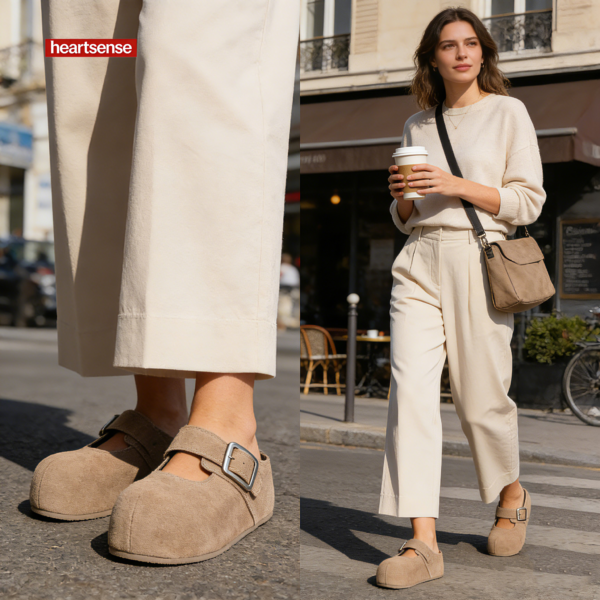 2026 Women Birkenstock Clogs Suede | Soft Lift Chic
