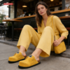 2026 Women Birkenstock Clogs Suede | Chic Lift Buckle