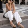 2026 Women’s Studded Suede Sandals | 5CM Bold Lift3