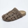 2026 Women’s Woven Suede Mules | Soft Chic Comfort