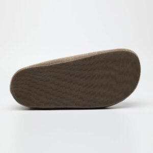 IMG11243 1 Made from first-layer calf suede only,Closed toe design for soft coverage,Soft footbed for everyday comfort,Easy slip-on mule structure,Japanese-inspired minimalist style