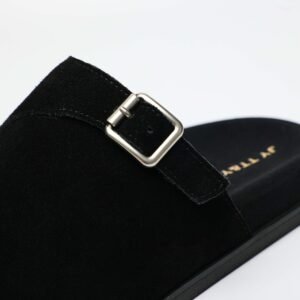 IMG11287 1 3CM Hidden Lift Sandals,Soft Footbed Slide Sandals,Double Buckle Suede Sandals,Japanese Style Suede Sandals,Calf Suede Comfort Sandals