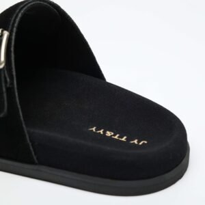 IMG11289 1 3CM Hidden Lift Sandals,Soft Footbed Slide Sandals,Double Buckle Suede Sandals,Japanese Style Suede Sandals,Calf Suede Comfort Sandals