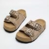 2026 Women’s Studded Suede Sandals | 5CM Bold Lift3