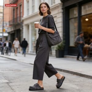 去完水印23 women birkenstock clogs suede,genuine leather birkenstock women,suede buckle clogs women,soft footbed clogs women,hidden height clogs women