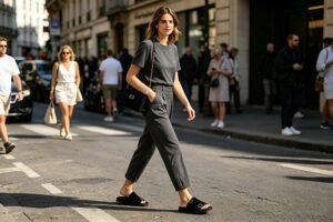 生成跨境电商详情图 24 3CM Hidden Lift Sandals,Soft Footbed Slide Sandals,Double Buckle Suede Sandals,Japanese Style Suede Sandals,Calf Suede Comfort Sandals